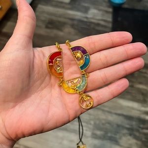 Rainbow Glass Necklace